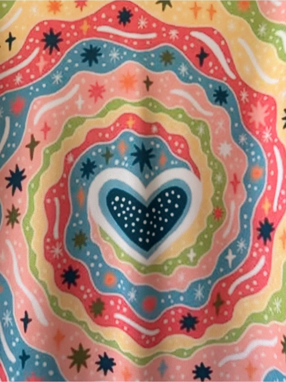 Long Sleeve Top - Size Medium Heart Spiral, Graphic Riding the Wave of Change - Picture 2 of 6